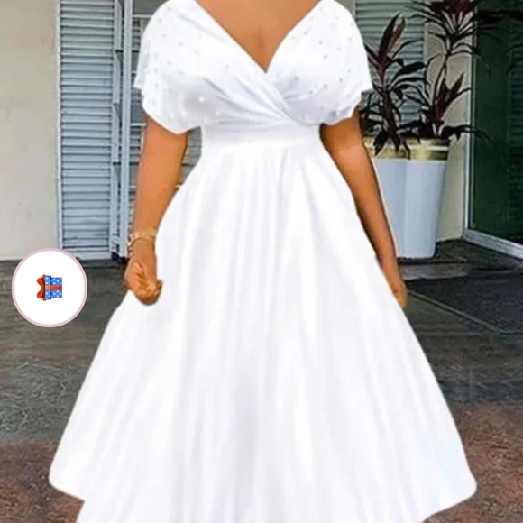 green emerald velvet dress Off-White Plus-Size Prom Dress with Corset Off White / 20 main image 1